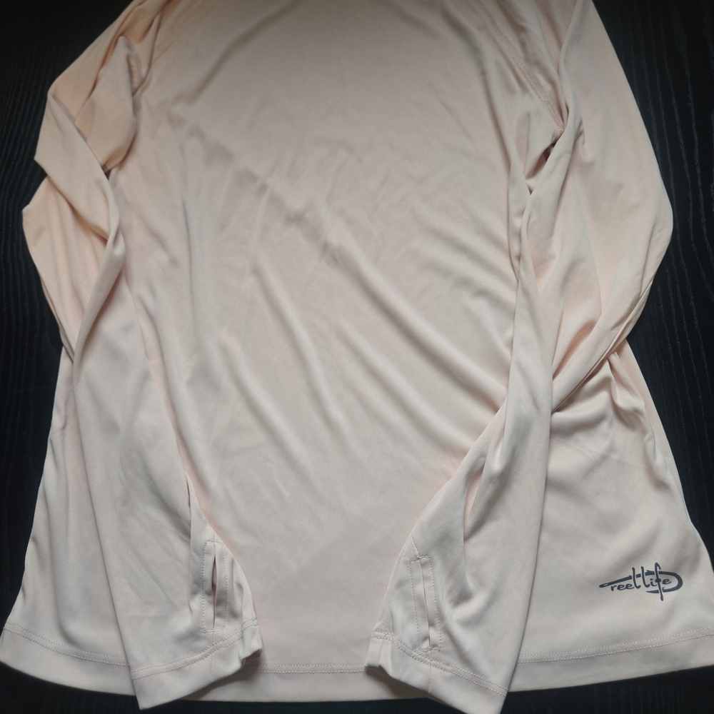 Reel Life Women's Long Sleeve Performance Tee - Light Pink